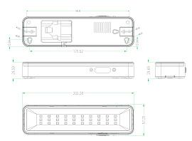 Светильник светодиодный 3Вт 150Лм DBA-105-0-20 аварийный пост/непост 30LED 5ч IP20 Б0044398 ЭРА