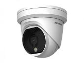 Камера видеонаблюдения (видеокамера наблюдения) IP уличная купольная тепловизионная, объектив 1.8 мм DS-2TD1117-2/PA HikVision
