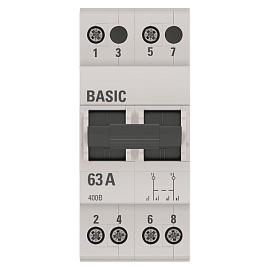 Переключатель трехпозиционный 2P 63А Basic (tps-2-63) EKF