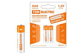 Аккумулятор ААА-600 mAh Ni-MH BP-2 SQ1702-0073 TDM