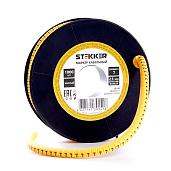 Маркер кабельный 7 для провода сеч.15мм желтый (1000шт в упак) CBMR15-7 39137 STEKKER