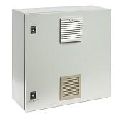 Шкаф термостатированный с обогревом и вентиляцией ВхШхГ 600х600х250мм, корпус IP65 СКАТ ШТ-6625АВ Бастион