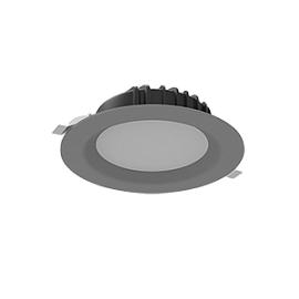 Светильник светодиодный  16Вт Downlight 4000К круг встраив IP54 сер мат V1-R0-H0083-10000-4401640 Вартон