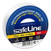 Изолента ПВХ белая 19х25м 9373 Safeline