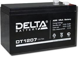 Аккумулятор свинцово-кислотный (аккумуляторная батарея) 12 В 7.0 А/ч DT 1207 DELTA