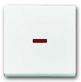 Клавиша для одноклавишных выключателей/переключателей/кнопок Impressivo красная линза белый 2TKA000559G1 ABB