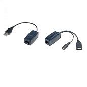 Удлинитель USB интерфейса по кабелю витой пары (CAT5 и выше) (комплект: приемник + передатчик). UE01 SC&T