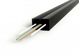 Hyperline FO-FTTH-IN-9S-8-LSZH-BK Кабель волоконно-оптический 9/125 (SMF-28 Ultra) одномодовый, 8 волокон, самонесущий, со свободно уложенными волокнами (FTTH), гибкий, для внутренней прокладки, LSZH, –40°C – +70°C, черный