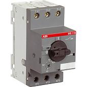 Выключатель автоматический MS116-1.0 50 кА с регулир. тепловой защитой 0,63A-1,00А Класс тепл. расцепит. 10  ABB (1м)