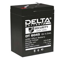 Аккумулятор свинцово-кислотный (аккумуляторная батарея) 6 В 4.5 А/ч DT 6045 DELTA