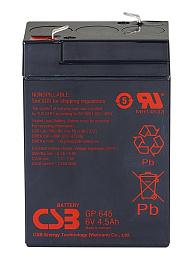 GP645, Аккумулятор свинцовый 6B-4.5Ач 70x47x107