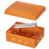 Коробка пластиковая FS с кабельными вводами и клеммниками,IP55,150х110х70мм, 12р, 450V,6A,4мм.кв