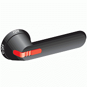 Ручка управления OHB125J12TE-RUH (черная) с символами на русском для управления через дверь рубильниками OT315..800 с индикацией ТЕСТ  1SCA100261R1001 ABB