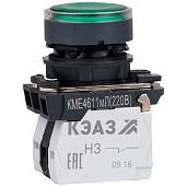 Кнопка КМЕ4522мЛ-24В-зеленый-2но+2нз-цилиндр-индикатор-IP54-КЭАЗ 274303 КЭАЗ