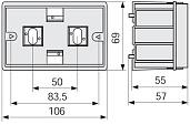 SAN-3 EXP Коробка под розетку 83,5 мм в короб TA-GN код 02295 DKC