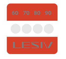 Термоиндикаторные наклейки «Четыре температуры» Температурная шкала 60-70-80-90°C 6 шт l-Mark-4T-60-70-80-90-R Lesiv
