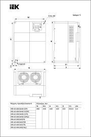 Преобразователь частоты CONTROL-A310 380В, 3Ф 22 kW 45A встроенный торм IEK CNT-A310D33V22TEZ IEK