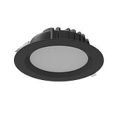 Светильник светодиодный 40Вт Downlight 3000К круглый встраиваемый 230*81мм IP54 RAL9005 черный матовый V1-R0-T0084-10000-4404030 Вартон