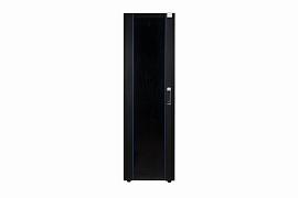 Шкаф напольный, телекоммуникационный 19", 42U 800х800,двойная передняя дверь стекло, двойная задняя металлическая дверь, черный DR-738521 DATAREX