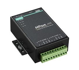 Преобразователь 2-портовый RS-422/485 в Ethernet с изоляцией 2 КВ Nport 5232I MOXA