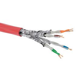 Кабель витая пара CAT 6, U/UTP, нг(А)-FRHF AWG  23 красный RN6UUA04RD DKC