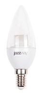 Лампа светодиодная 7 Вт E14 C37 4000К 540Лм прозрачная 230В свеча CLEAR .2853127 Jazzway