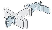 Замок с ключом для шкафов SR  AA8003 ABB