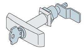 Замок с ключом для шкафов SR  AA8003 ABB