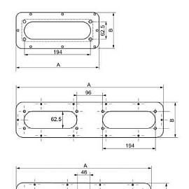 Плата кабельного ввода для мембран 495Х220 S3D 4В NSYTLG4FL Schneider Electric