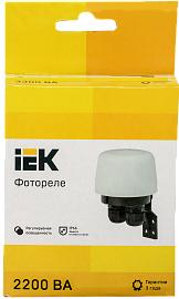 Фотореле ФР 603 макс. нагрузка 2200ВА IP66 белый IEK