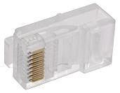 Коннектор RJ-45  UTP  для   кабеля кат 5Е 8P8C (CS3-1C5EU)  ITK ++