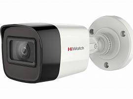Камера видеонаблюдения (видеокамера наблюдения) аналоговая уличная цилиндрическая 5Мп HD-TVI с EXIR-подсветкой до 40м HiWatch DS-T520 (С) (6 mm)