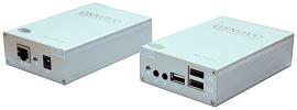 Удлинитель-распределитель интерфейса USB2.0 по витой паре (CAT5/5e/6) до 60м. TA-U1/4+RA-U3/4 OSNOVO