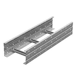 Лестничный лоток кабельрост 400х160х9000, толщ. 2,0 мм, гор. цинк ЛКР-400х160х9000-2,0-ГЦ 318469 Ostec
