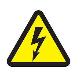 Наклейка знак электробезопасности "Опасность поражения электротоком"200*200*200 мм Rexant 56-0006
