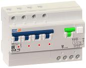 Выключатель автоматический дифференциального тока АВДТ 10А 4П четырехполюсный характеристика C 30мА VD63 OptiDin 103475 КЭАЗ