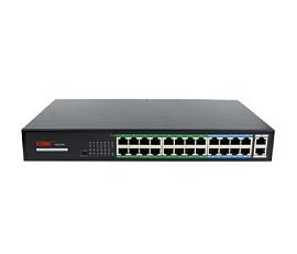 Коммутатор 26 портовый PoE Ethernet в металлическом корпусе JT-H1024PL JUST