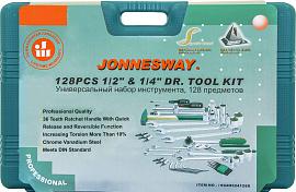 Набор инструмента универсальный 1/4", 1"DR, 128 предметов JonnesWay S04H524128S