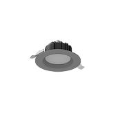 Светильник светодиодный  11Вт Downlight 3000К круг встраив IP54 сер мат V1-R0-H0011-10000-4401130 Вартон