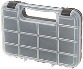 Ящик для крепежа (органайзер) прозрачный 10" (24,5х18х4,5 см) 65643 FIT IT