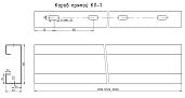 Лоток прямой КЛ-1 100х40х2000 (световой) без крышки (цинк) 111530-2 ЕКА