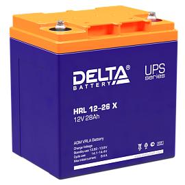 Аккумулятор свинцово-кислотный (аккумуляторная батарея)  12 В 28.0 А/ч HRL 12-26 Х DELTA