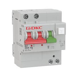 Выключатель автоматический дифференциального тока АВДТ 40А (1P+N) двухполюсный C 6kA 300mA тип A YON MDV63-24C40-A DKC