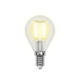 Лампа светодиодная 6 Вт E14 G45 4000К 500Лм прозрачная 200-250В шар SKY (LED-G45-6W/NW/E14/CL PLS02WH) UL-00001371 Uniel