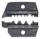 Плашка опрессовочная под штекеры Solar (Wieland), 4.0-10.0 мм², кол-во гнезд: 3, KNIPEX KN-9749692