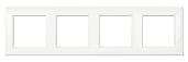 Рамка для розеток и выключателей 4 поста Ecoprofi белый EP484WW JUNG