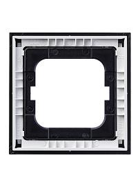 Рамка для розеток и выключателей 1 пост axcent черный (1754-0-4409) 2CKA001754A4409 ABB