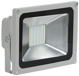 Прожектор светодиодный уличный LED 20 Вт СДО01-20(05) серый чип SMD 1600Лм IP65 LPDO501-20-K03, IEK