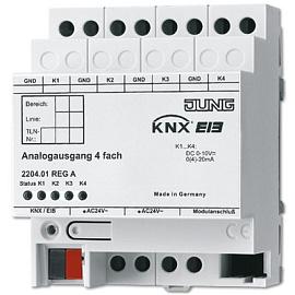 Аналоговый актуатор, 4 канала  2204.01REGA JUNG