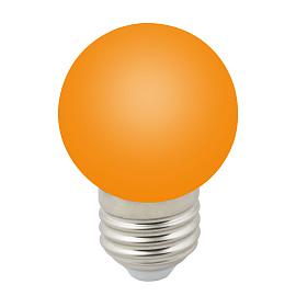 Лампа светодиодная декоративная оранжевая 1 Вт E27 D45 80Лм матовая 220-240В шар UL-00005650 Uniel